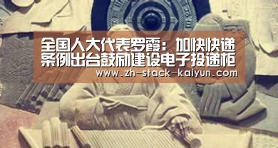全国人大代表罗霞:加快快递条例出台鼓励建设电子投递柜|开元棋牌网址(图3) 开元